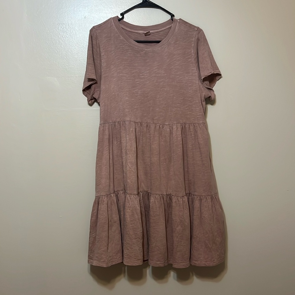 Old navy, knee length t shirt dress, size medium